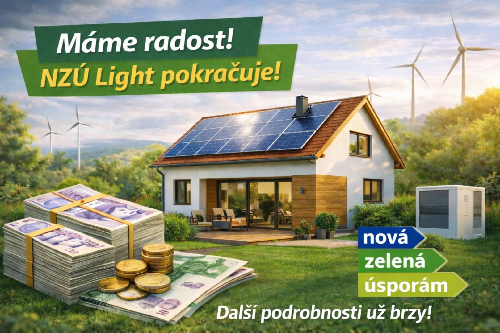 Nová zelená úsporám pokračuje. Podmínky se postupně upřesňují