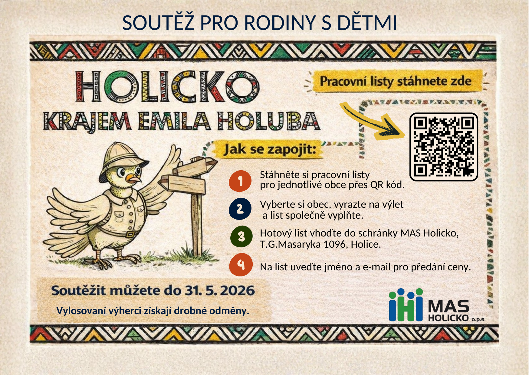 Vydejte se s dětmi za dobrodružstvím po Holicku