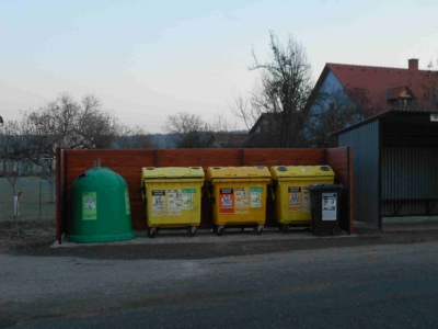 Chvojenec - Úprava místa pro odkládání separovaného odpadu