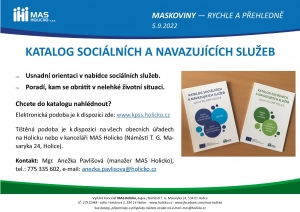 KATALOG SOCIÁLNÍCH SLUŽEB PŮSOBÍCÍCH NA HOLICKU