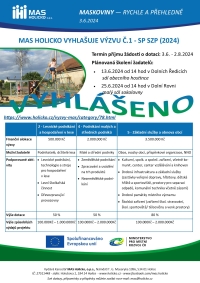 MAS Holicko vyhlašuje výzvu č.1 - SP SZP (2024)