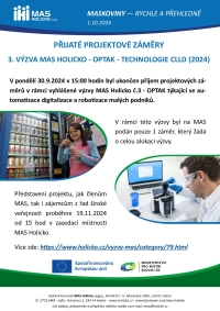 Přijaté projektové záměry do výzvy č.3 - OPTAK - Technologie CLLD (2024)