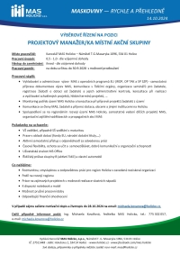 Hledáme posilu do týmu - Projektový manažer/ka MAS