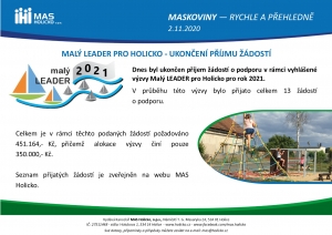MALÝ LEADER PRO HOLICKO - SEZNAM PŘIJATÝCH ŽÁDOSTÍ